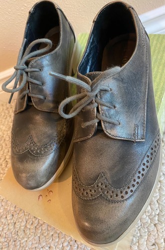 Naot Lako Vintage Grey Leather Lace Up Wingtip Derby Shoes 38 EU / 7,5-8 US NEU - Bild 1 von 6
