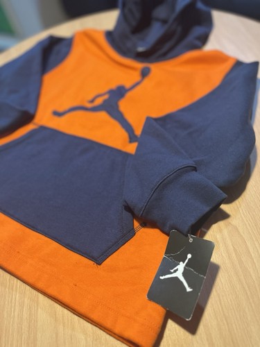 Kids Michael Air Jordan Sweatshirt, Blue And Orange, Size Medium (10/12) - Picture 4 of 10