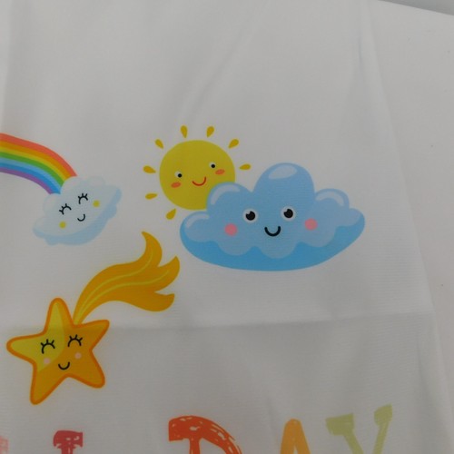 Funda de almohada Play All Day habitación infantil luna arco iris estrella sol nube diversión nueva - Imagen 4 de 10