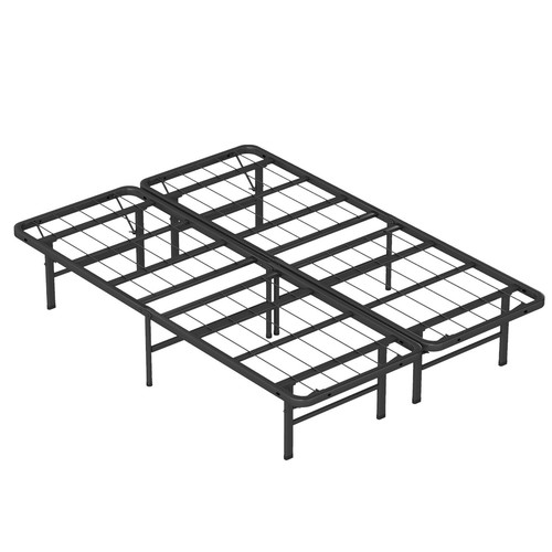 New Modern Bi-Fold Folding Platform Metal Bed Frame Mattress Foundation BF - Picture 26 of 33