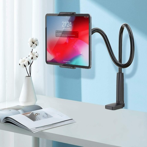WixGear Gooseneck Tablet Holder Flexible Mount Desk Bed Clamp Clip On Stand Arm - Picture 3 of 8