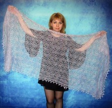 Warm colorful women's scarf Russian shawl Orenburg stole Wool wrap Lace pashmina