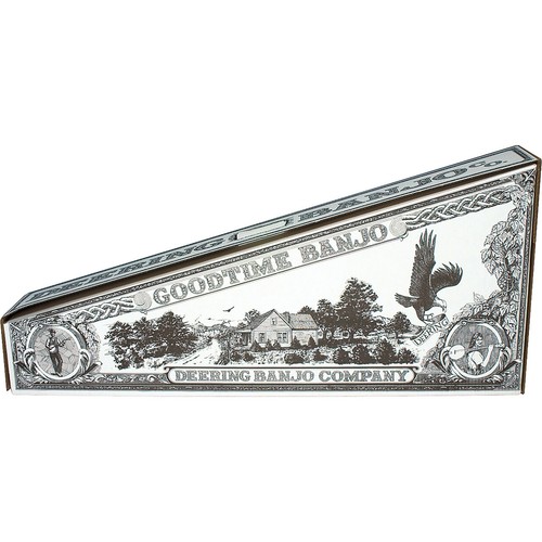 Deering Goodtime 5-String Open Back Banjo, Natural Blonde Maple, Made in USA - Picture 6 of 7