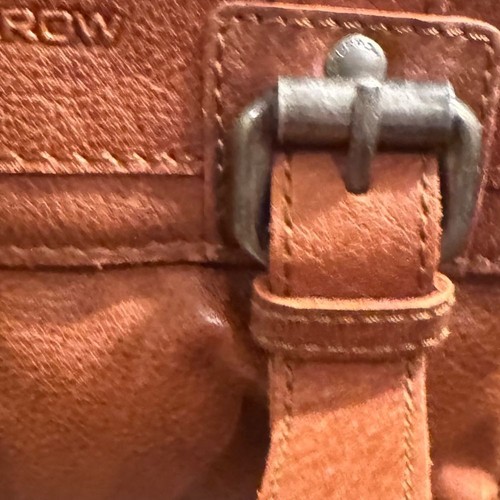 Spikes & Sparrow braune Leder-Kuriertasche Umhängetasche 10 x 9 x 4 Zoll - Bild 18 von 19