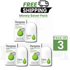 3 - THREE PACK Perspirex Comfort Antiperspirant Roll On 20ml