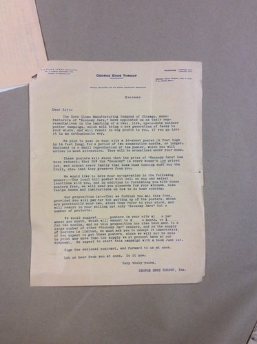Original Letterhead George Enos Throop Chicago Illinois INV-P442 - Picture 2 of 4
