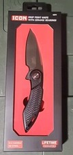 Icon Drop Point Knife With Ceramic Bearings S...