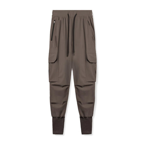 Summer Men's Thin Casual Quick Dry Stretch Multi Pocket Sports Trousers - Picture 22 of 42