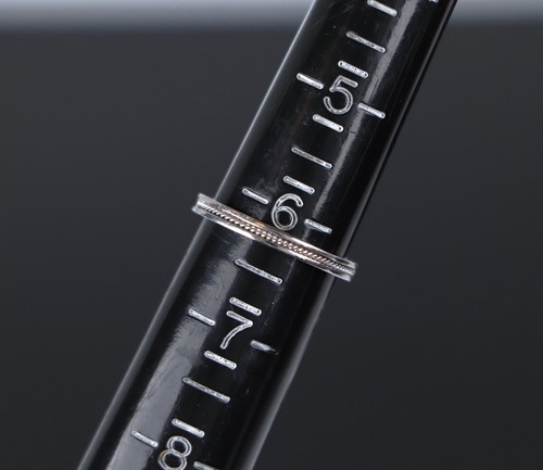 $2,350 Hidalgo 18K White Gold Round Cut Diamond Twist Rope Wedding Band Ring - Picture 8 of 8