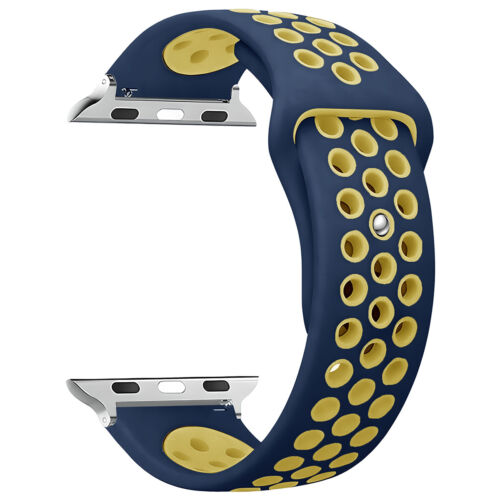 Sport Band Silicone iWatch Strap For Apple Watch Ultra 10 9 8 7 SE 6 5 4 45 44mm - Picture 19 of 34