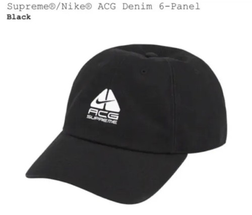 Supreme Nike ACG Denim 6-Panel black Shipping ASAP