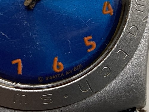 SWATCH IRONY BAGGY WATCH YLS4013 Swatch Watch Denim Blue Aluminium Waterproof - Picture 6 of 15