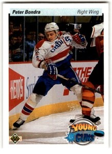 Peter Bondra 1990-91 Upper Deck Young Guns Rookie #536 Washington Capitals