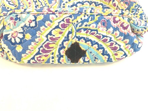Vera Bradley Capri Blue Handbag Shoulder Purse Paisley Purple Pink Yellow - Picture 5 of 5