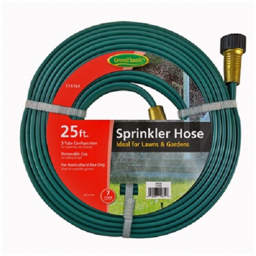 Green Thumb GTFS25 3 Schlauch, 25 Fuß flacher ausziehbarer Sprinklerschlauch mit Streifen - Bild 2 von 2