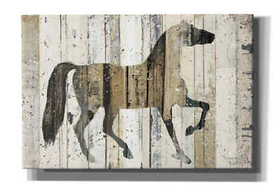 Epic Graffiti 'Dark Horse' by Michael Mullan, Giclee Canvas Wall Art