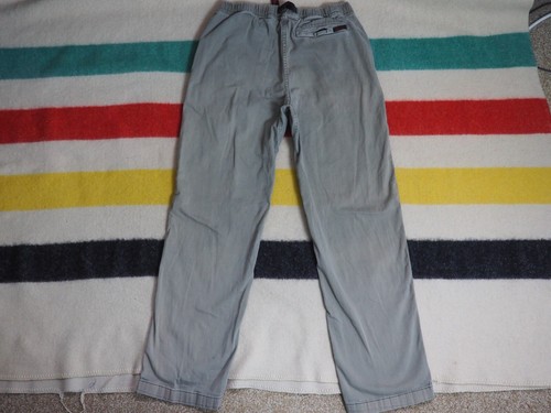 VTG 90s Y2k Gramicci Faded Gray Outdoor Hiking Climbing 32x30 Logo Pants Mens - Picture 2 of 7