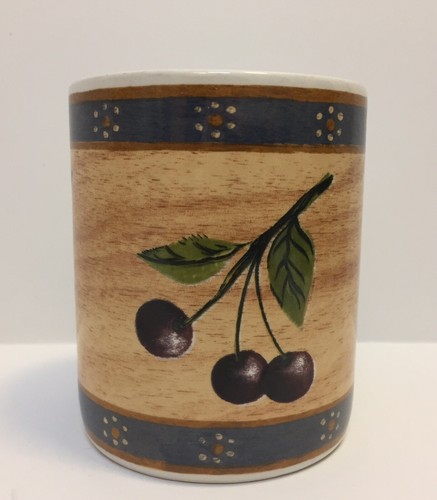 Taza de cerámica Block Gear Country Orchard de 4"" cereza - Imagen 2 de 6