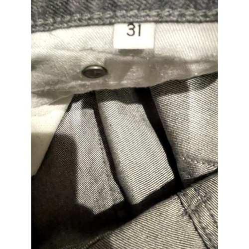 Pantalones de mezclilla grises con ribete crudo recto Gustin California para hombre 30x29 - Imagen 8 de 9