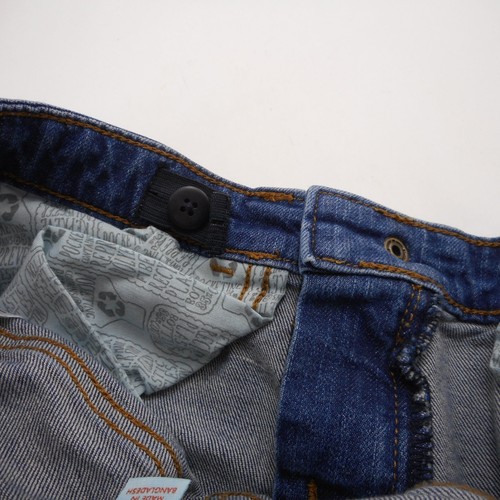Cat & Jack Boys Size 7 Bootcut Jeans Adjustable Waistband Stretch Blue Denim - Picture 6 of 8