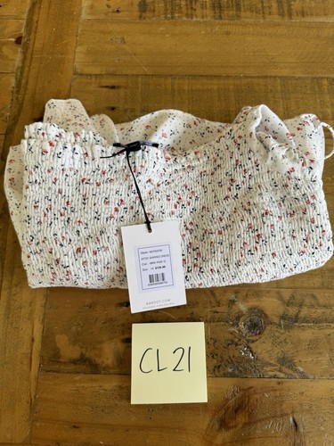 BNWT Bardot Mini Rose Design Puff Sleeve A-line Ditsy Shirred Dress Size AUS 14 - Picture 17 of 18