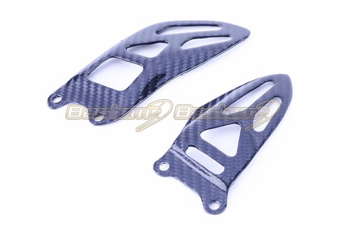 2009-2016 Suzuki GSX-R 1000 GSXR Carbon Fiber Rearset Foot Peg Mount Heel Guard - Picture 2 of 2