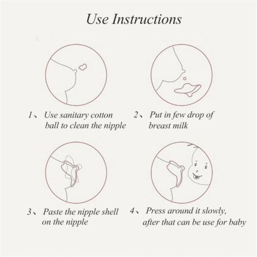 Contact Nipple Protector Nipple Everters Extender Silicone Nipple Shields w/Box - Picture 6 of 12