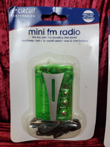 2x new E CIRCUIT ELECTRONICS MINI FM RADIO emergency NIP survival outdoors - Picture 2 of 6