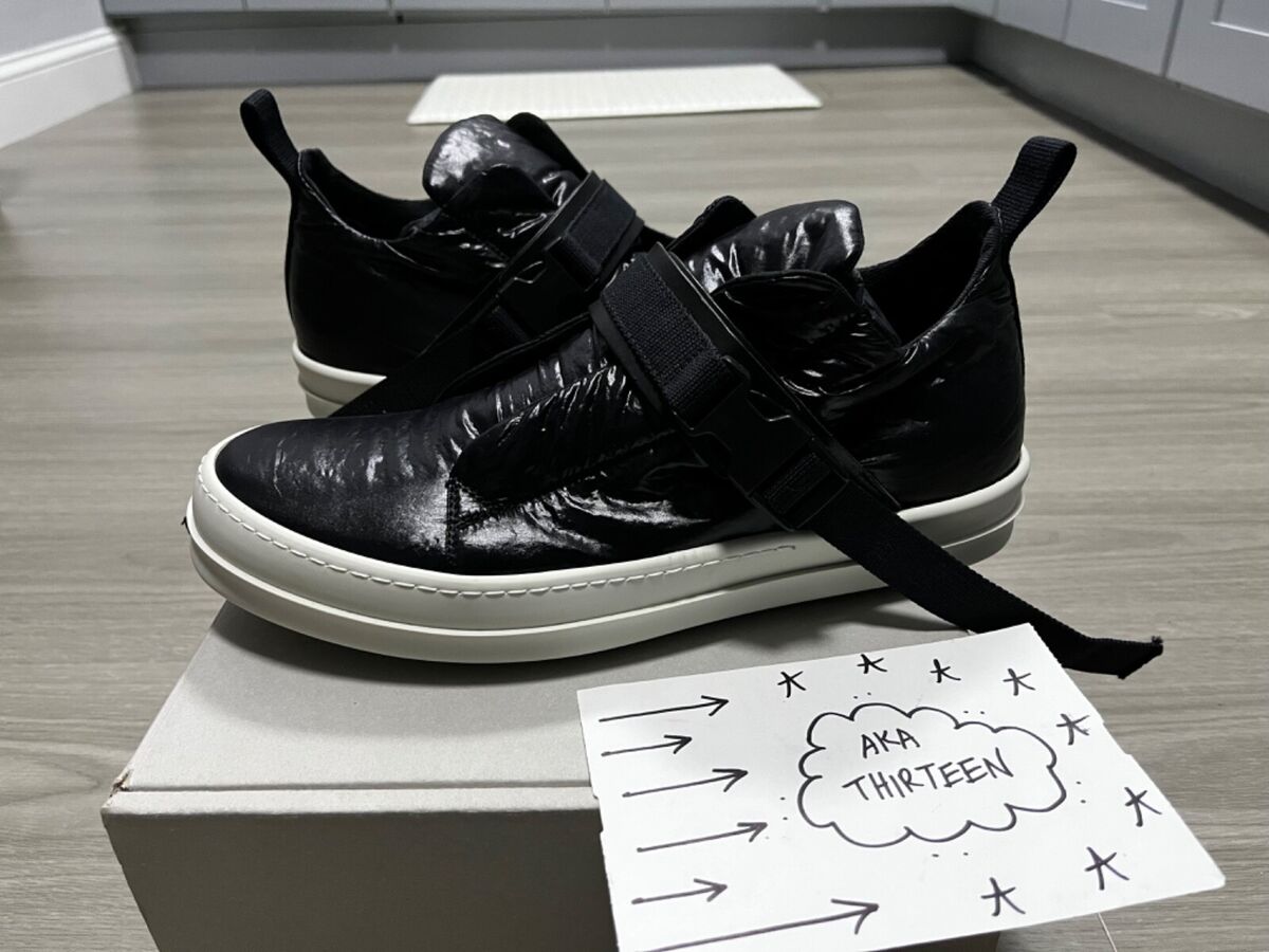 Rick Owens Drkshdw Strap Island Sneaks black nylon 43 Rick Owens Drkshdw Strap Island Sneaks black nylon 43