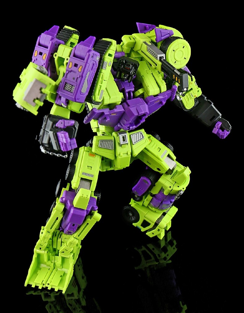 Lucky Cat Micro Cosmos MC-02 Riki-Oh Devastator mini Transform Toy set