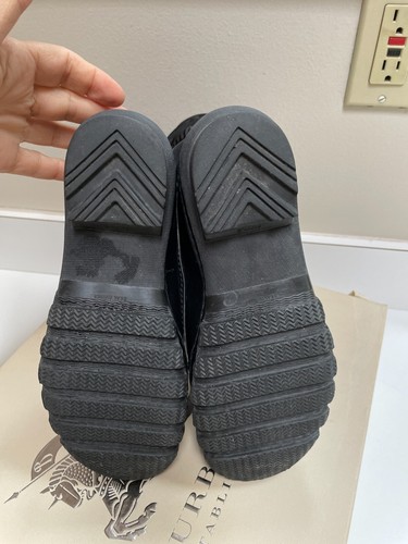 Burberry Heritage Winso Rain Snow Boots Waterproof Rubber Black Size 36 - Picture 9 of 12
