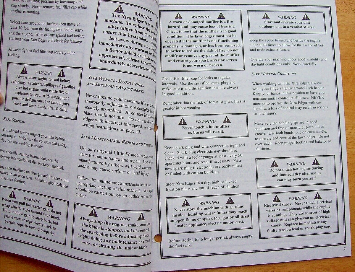 Little wonder edger manual online