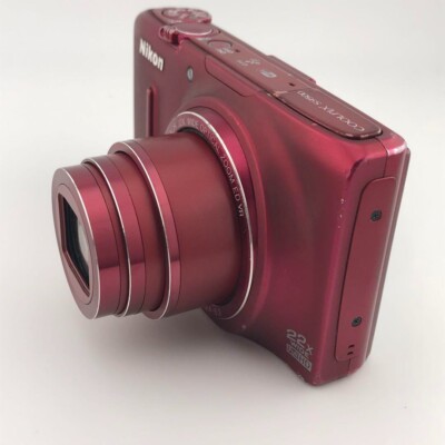 Nikon COOLPIX S9500 digital camera velvet red set 4.5-99mm F3.4