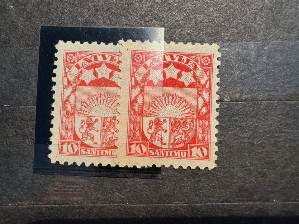 Letonia, Letonia, "Matrosa" Mi. 93F/*, raro Foto 4 de 4