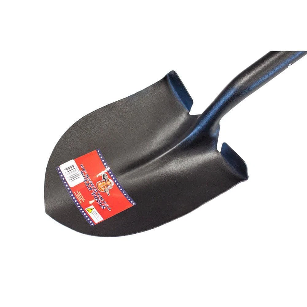 Bully Tools Round Point Shovel 14 Gauge Reinforced Fiberglass Long