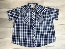 Vintage Wrangler pearl snap short sleeve shirt 2XL Western Cowboy Ranch