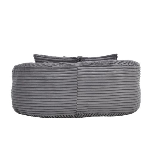 Durable Bean Bag Sofa, High-Back Lounge Chair, Soft Accent Floor Couch - Picture 18 of 33