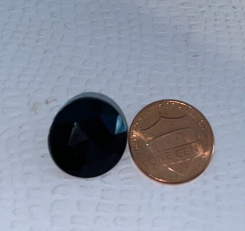 Beautiful Faceted Black Glass Antique Buttons Set Of 5 - Picture 10 of 14