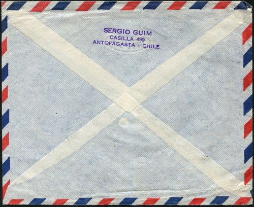 Chile Antofagasta Airmail Cover to Australia 1979 Latin America Postage - Picture 2 of 2