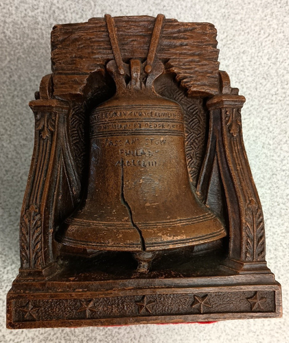 Vintage Liberty Bell Bookends Fine Details Composite Material 5-1/2" X 4-1/2" - Picture 3 of 12