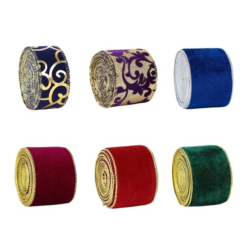 Christmas Irish Velvet 1 Roll Ribbons Gift Boxes Children Adult DIY