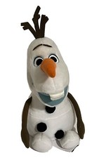 Disney Store Official Frozen Olaf Snowman Plush Stuffed Toy 14" Snowflake Print