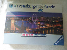 Image of Ravensburger 1000 piece Jigsaw Puzzle Panorama London At Night SEALED small tear
