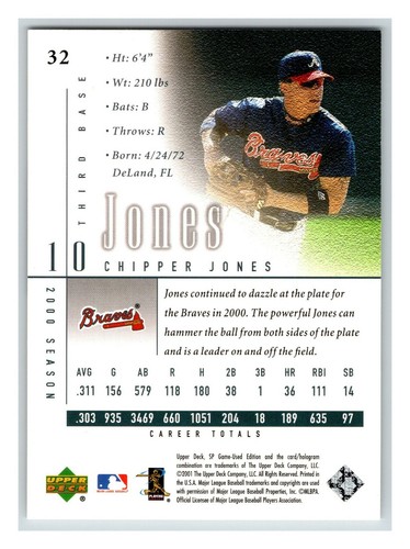 Chipper Jones Collection - Pick One - Fill Your Set - Atlanta Braves - Picture 53 of 111