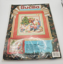 Bucilla 82964 Cross Stitch Kit The Best of Christmas Santa Tree Gifts 1991