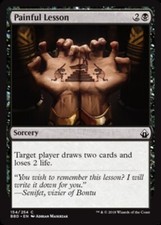 Painful Lesson Light Play, English Magic the Gathering MTG Battlebond