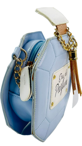 Parfümflasche Design Quaste Dekor Kette Umhängetasche Blau - Bild 6 von 8