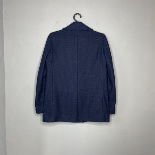Montgomery Womens Navy Wool Blend Double Breasted PeaCoat Reef Jacket Size S - Picture 2 of 10