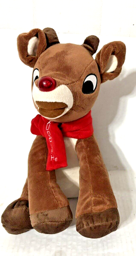 Peluche Dan Dee 13” Rudolph La Renna dal Naso Rosso Canta e Si Illumina - Vedi Video - Foto 2 di 10