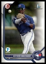 Estiven Machado 2022 Bowman First Edition # BPPF-12 1st Base Toronto Blue Jays